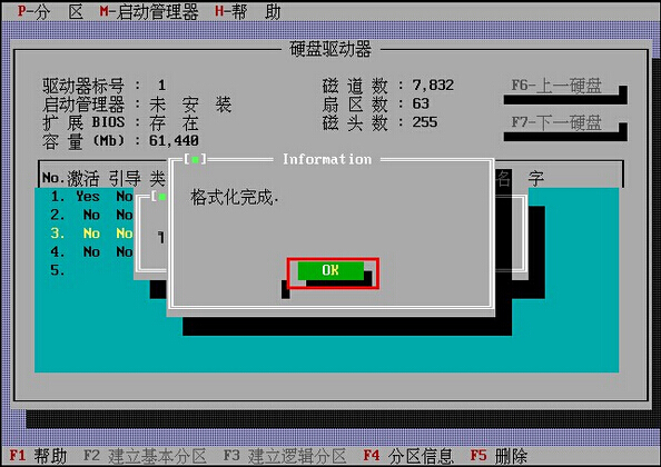 老白菜MaxDos工具箱格式化硬盘分区教程