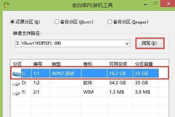 老白菜v8.0u盘安装win7系统详细教程