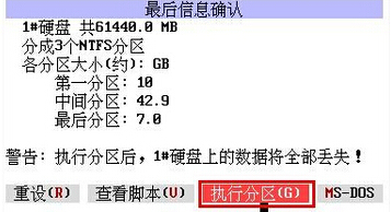 执行分区