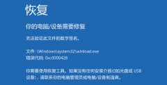 如何解决win10系统开机失败提示0xc0000428