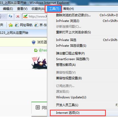 Internet选项