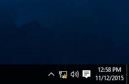 Win10如何去除通知区域网络图标上感叹号1